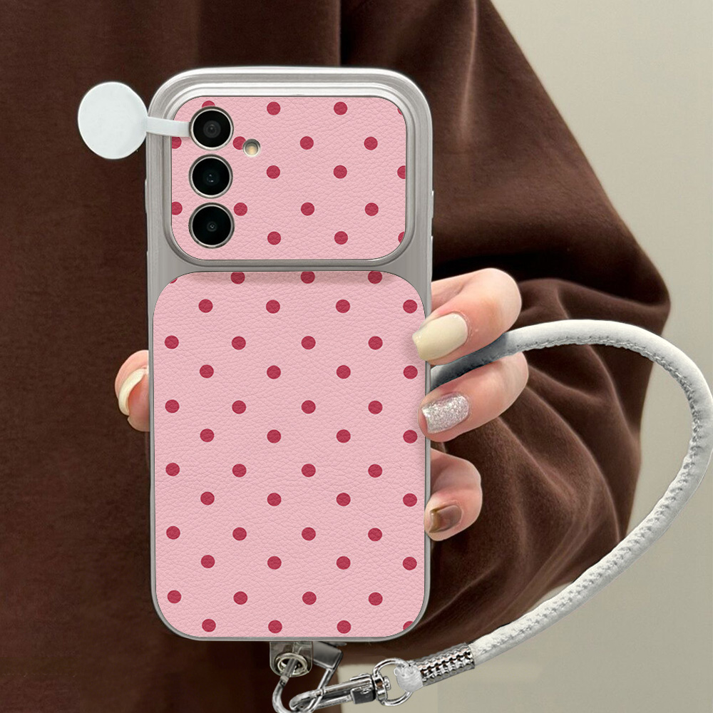 キャンディカラードットライチ柄スマホケース Samsung  - Phone Cases Leather のレビューと価格