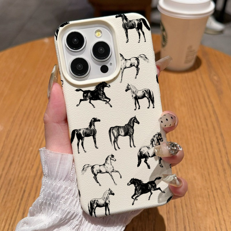 リアルな馬の頭と牛の動物柄のスマホケース iPhone 17 - Phone Cases Horse のレビューと価格