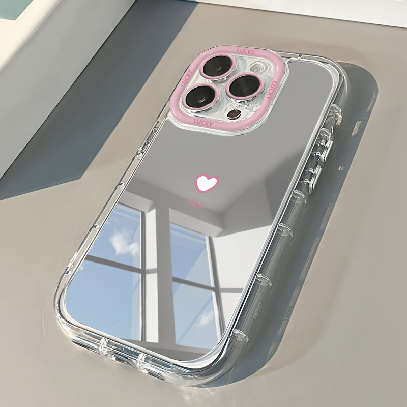 素敵なハート型メイクアップミラー付きスマホケース iPhon - Phone Cases Xr Cute のレビューと価格